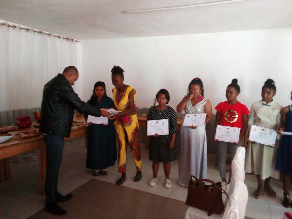 Remise de la certificat